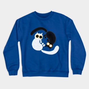 White Cat Black Cat Crewneck Sweatshirt